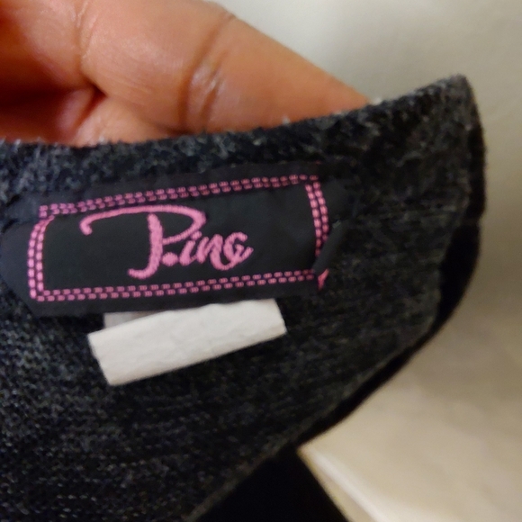 Poine Womens Gray Flared Blouse Top Size L - Picture 6 of 7